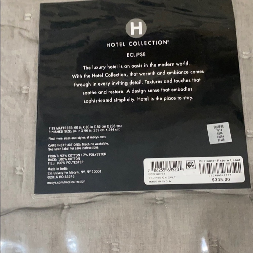 Hotel Collection
Eclipse Quilted - Picture 5 of 5